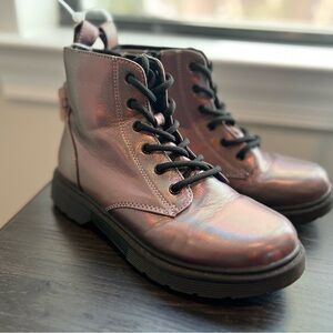 Mauve Iridescent Kids Boots sz4